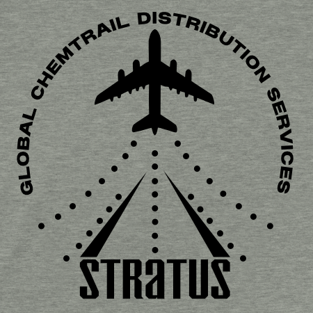 STRATUS GCDS (Global Chemtrail Distribution Services) Uniform T-Shirt + Sticker (U.S. Shipping)