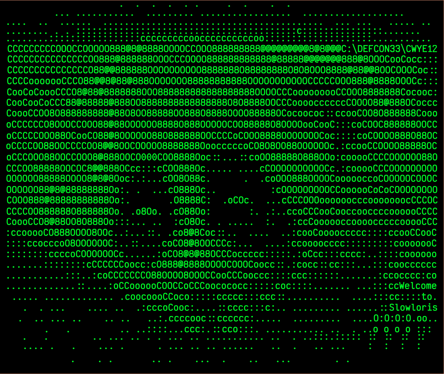 Slowloris DDoS T-Shirt + Sticker (U.S. Shipping)