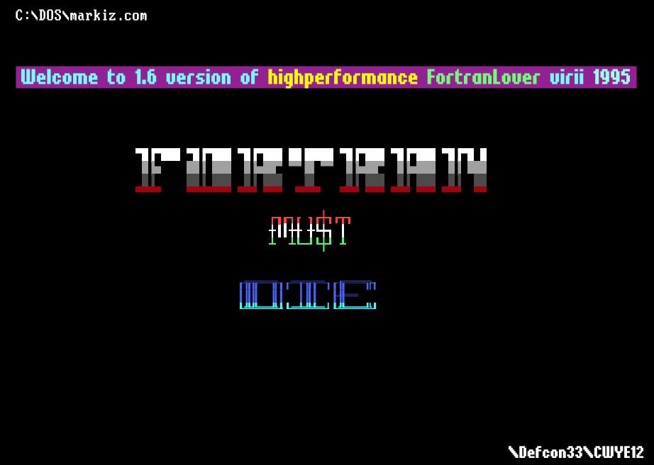 Markiz Virus "FORTRAN Must Die" T-Shirt + Sticker (U.S. Shipping)