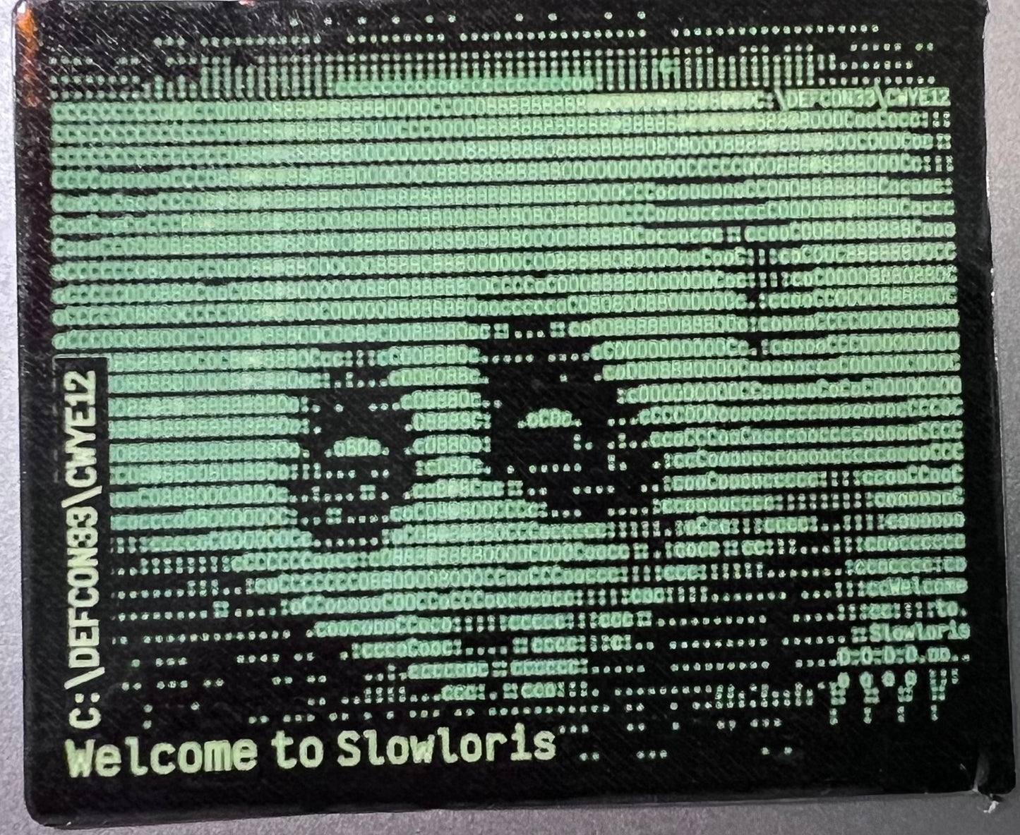 Sticker DDoS Slow Loris 2.4" x 2" Vinyl