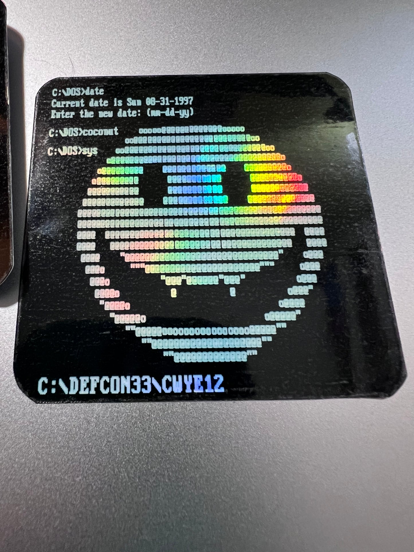 Sticker Coconut virus 2.5" x 2.5" Vinyl