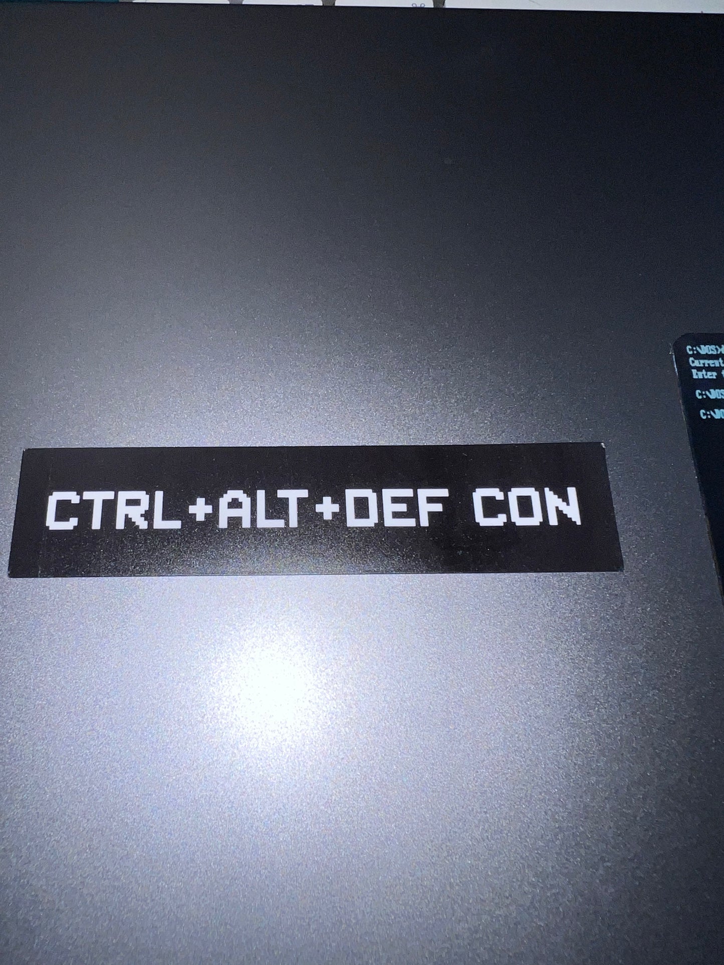 Sticker CTRL+ALT+DEF CON 4" x 0.9" Vinyl