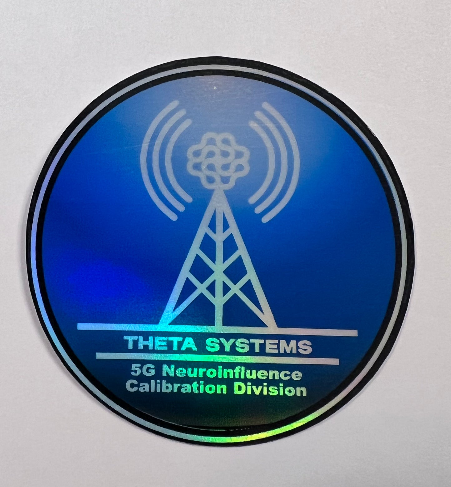 Sticker 5G WAVES THETA Round 2.5"