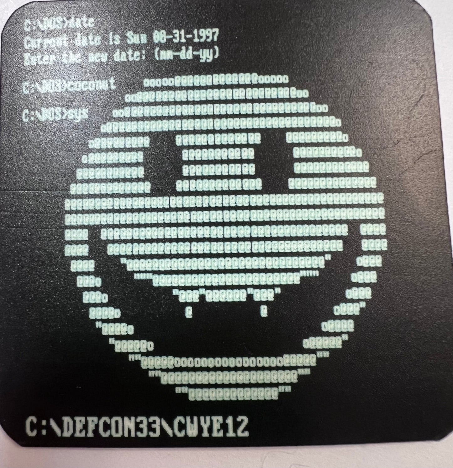 Sticker Coconut virus 2.5" x 2.5" Vinyl