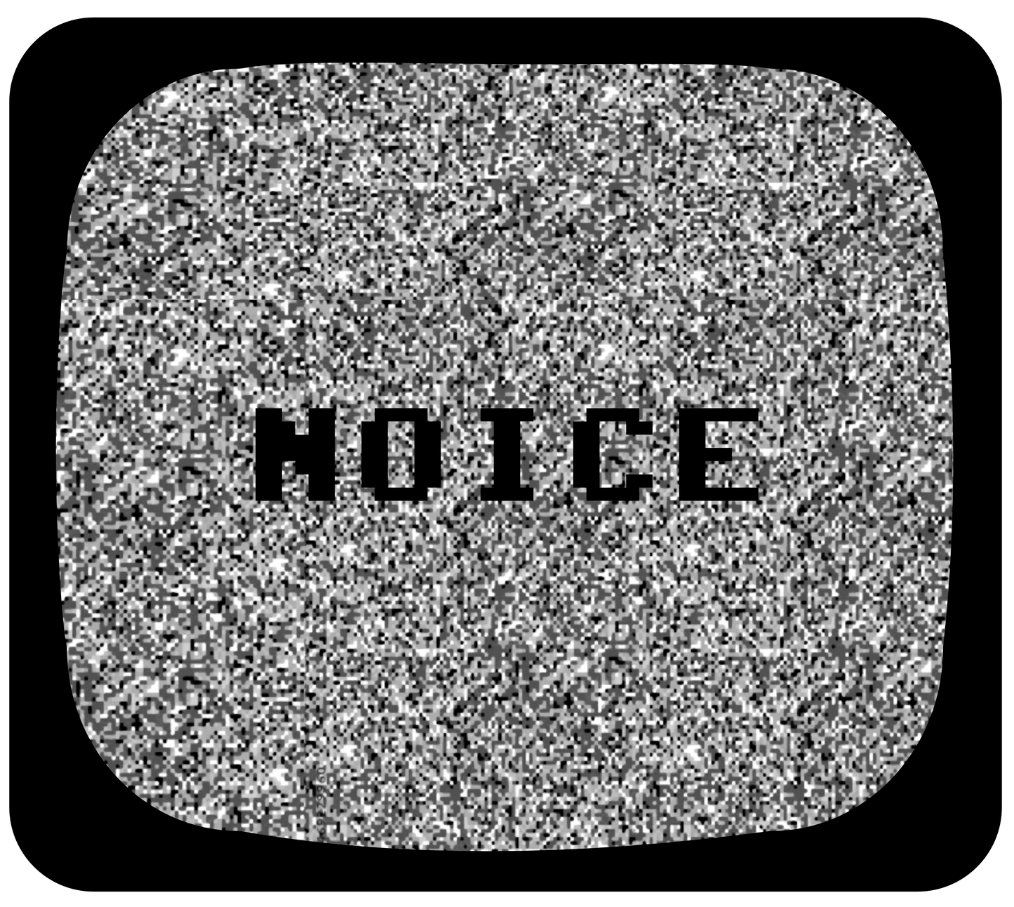 Sticker Entropy NoiceTV Rectangular Vinyl
