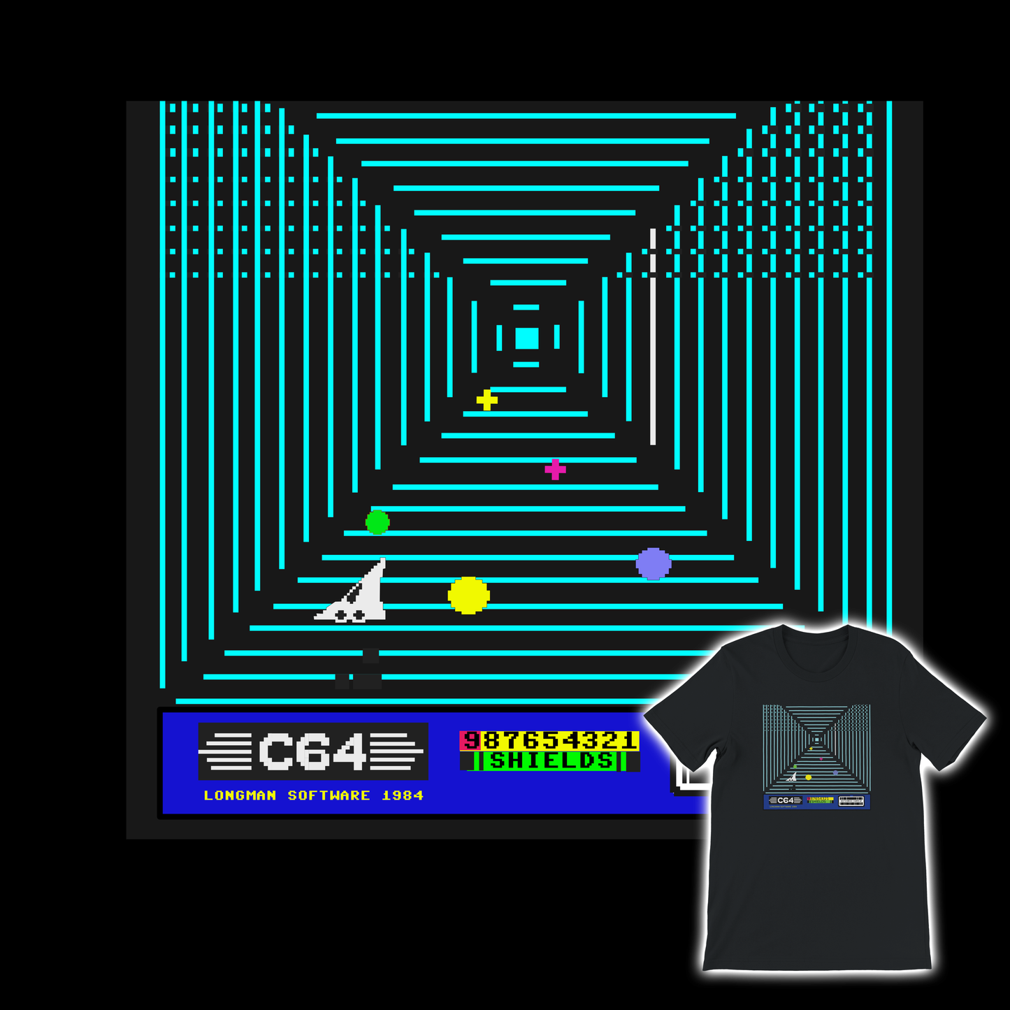 3D Hypermaths (1984 - Commodore 64) Retro T-Shirt