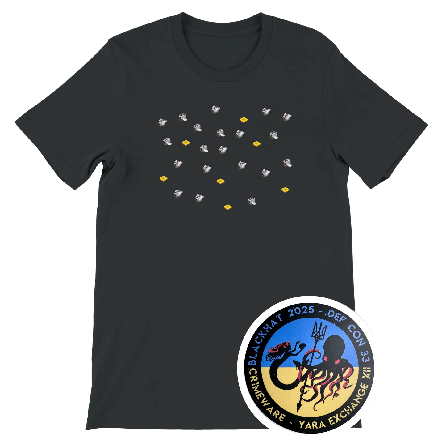 After Dark Flying GRAY Toasters Screensaver + Sticker (U.S. Shipping)