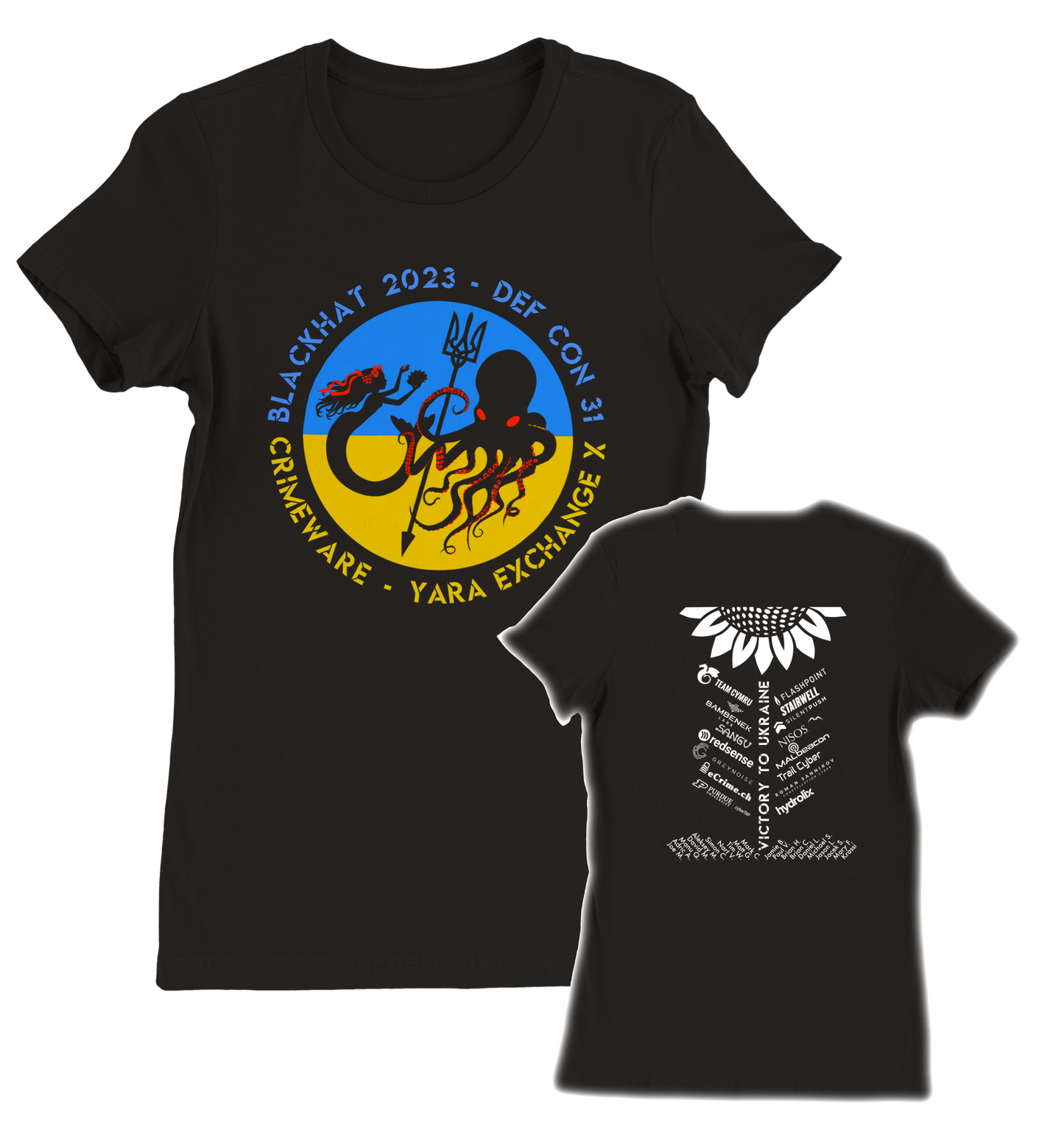 2023 Meetup 🇺🇦 Ukraine T-shirt - Women's Extra Soft - Front + Back (BC2399FB-1804-1998)