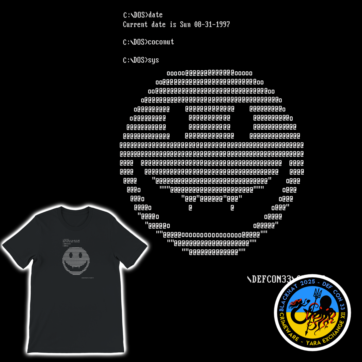 Coconut Virus T-Shirt + Sticker (U.S. Shipping)