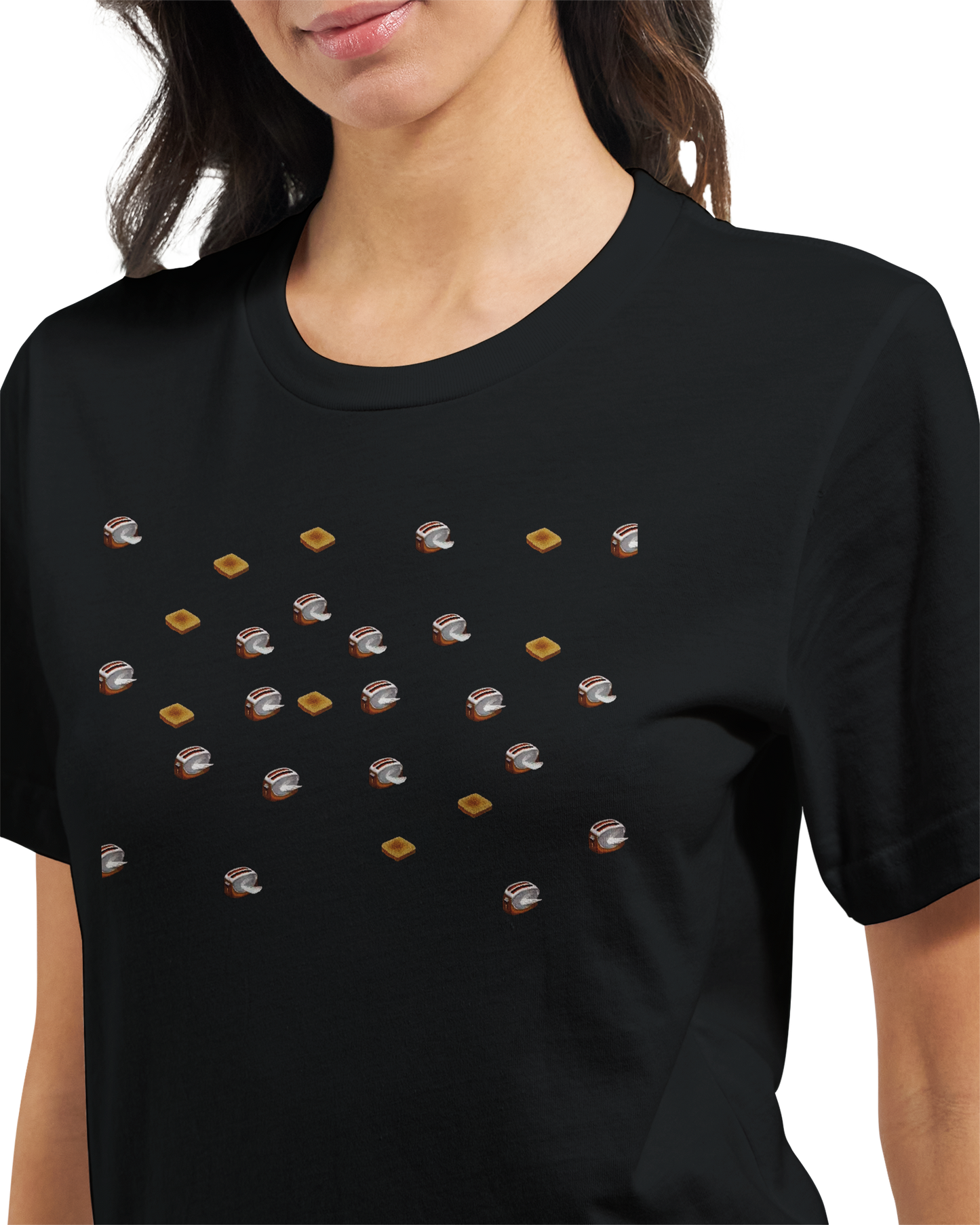 After Dark Flying ORANGE Toasters Screensaver T-Shirt + Sticker (U.S. Shipping only)