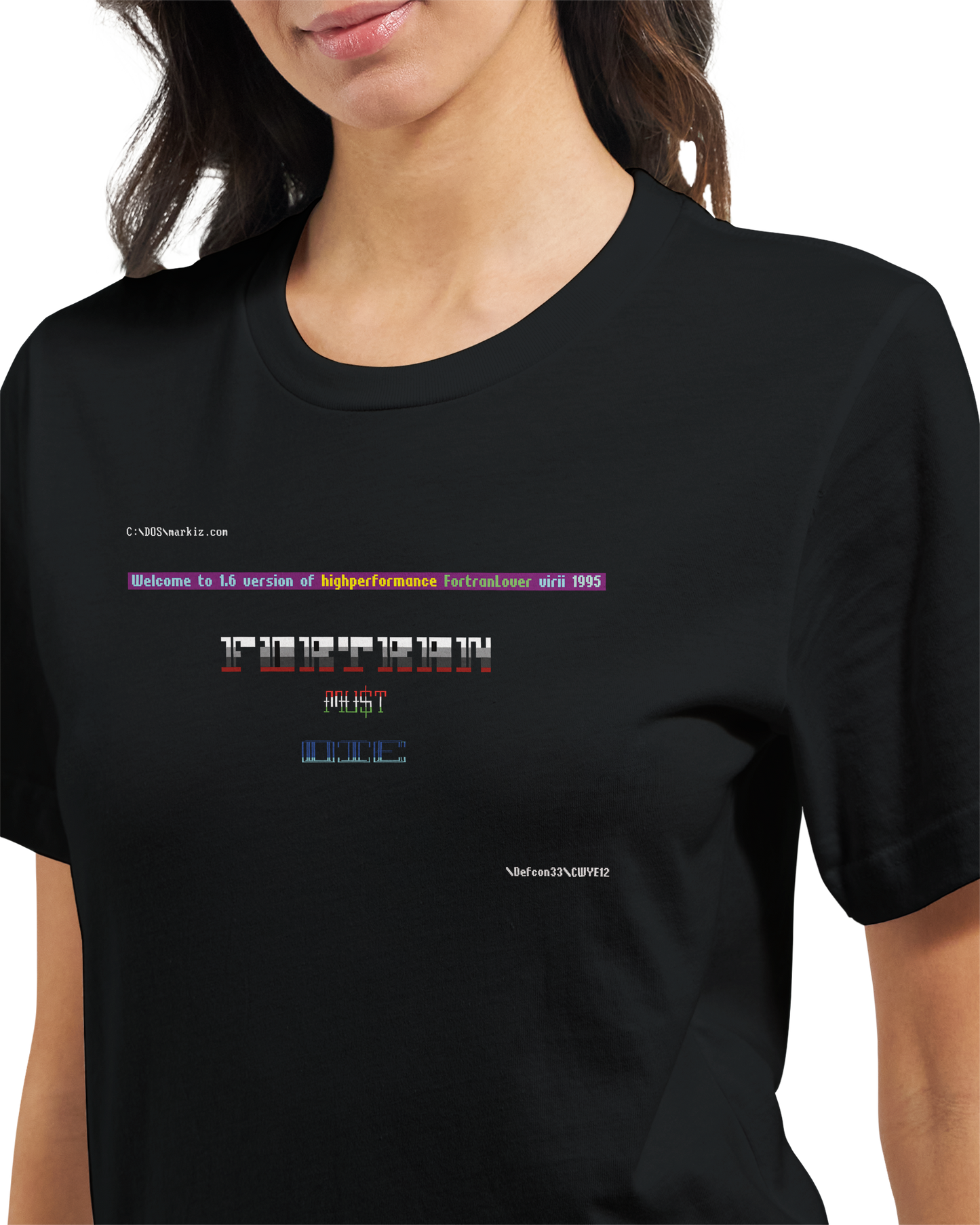Markiz Virus "FORTRAN Must Die" T-Shirt + Sticker (U.S. Shipping)