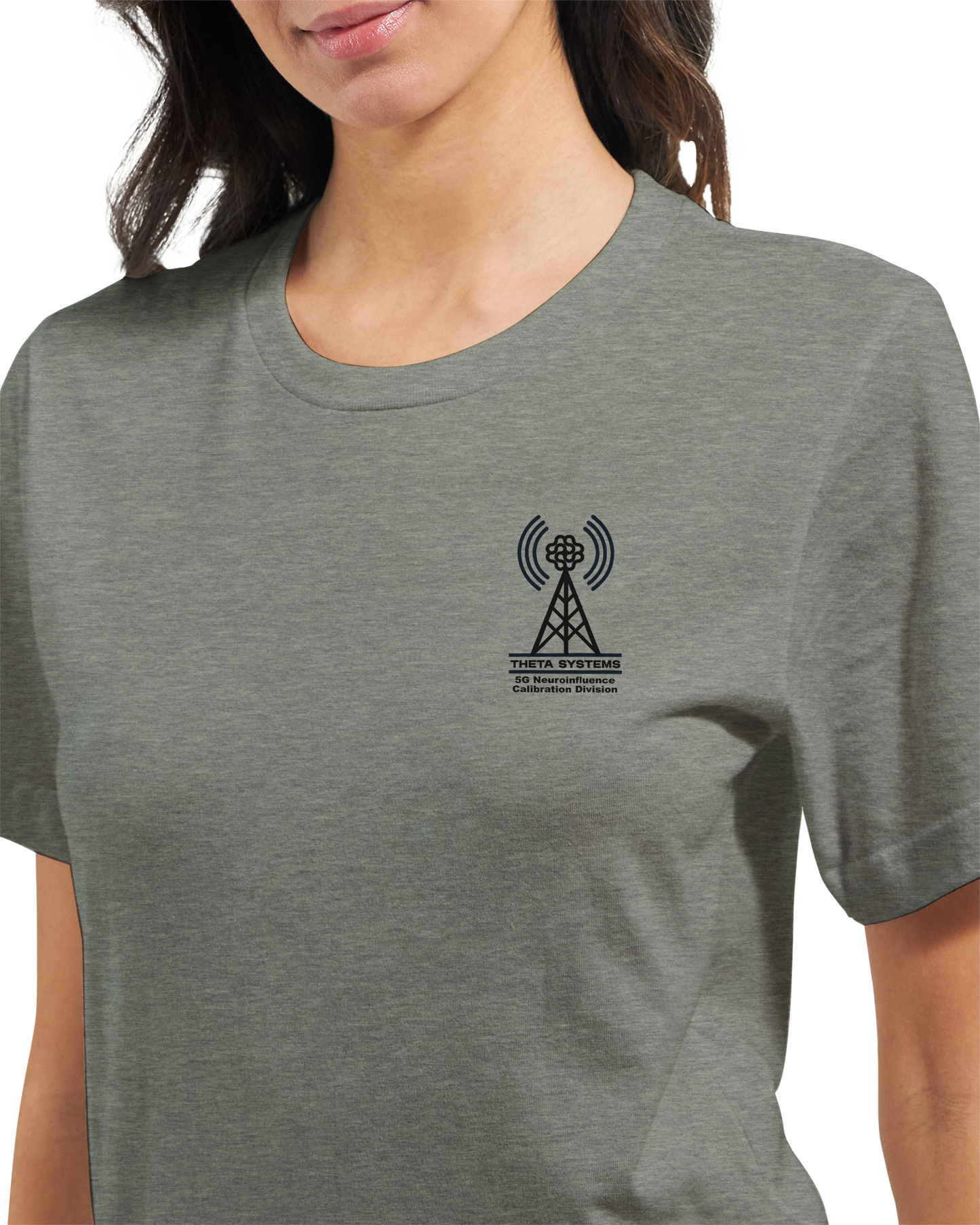 THETA System NCD (5G Neuroinfluence Calibration Division) Uniform T-Shirt + Sticker (U.S. Shipping)