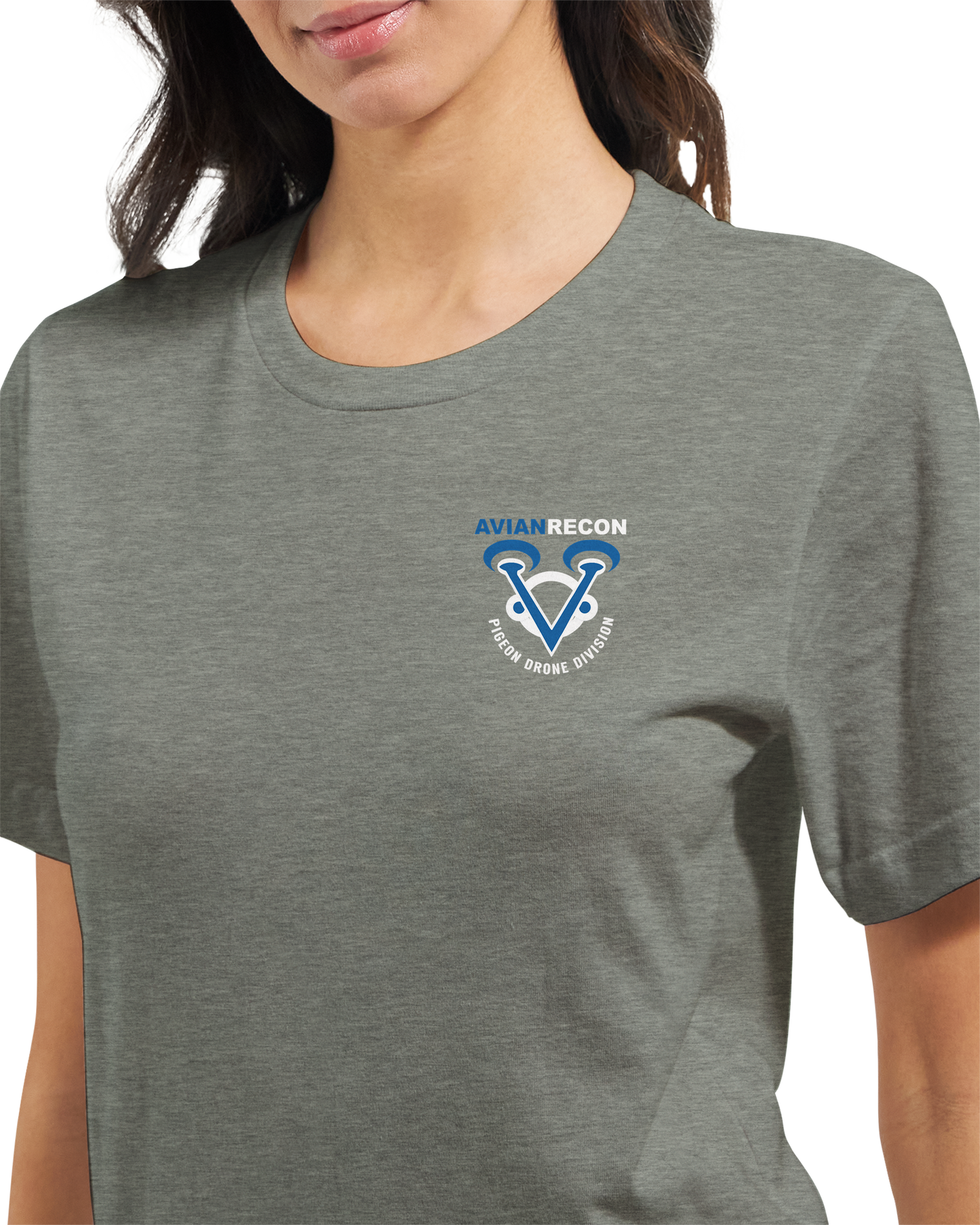 AVIAN RECON – Pigeon Drone Division T-Shirt + Sticker (U.S. Shipping)