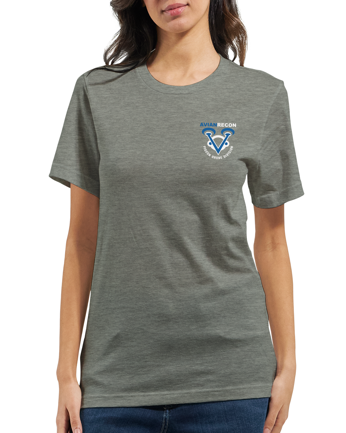 AVIAN RECON – Pigeon Drone Division T-Shirt + Sticker (U.S. Shipping)