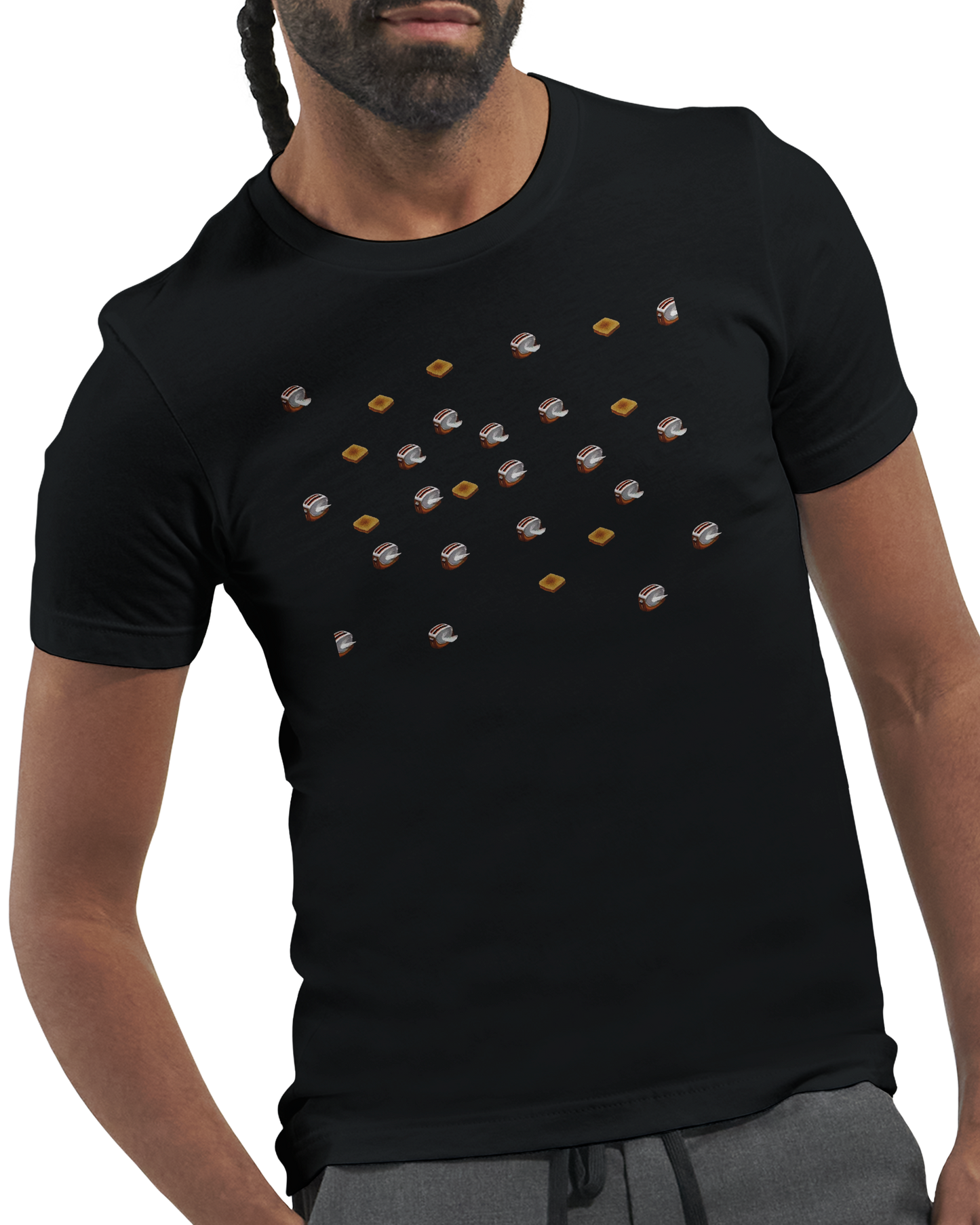 After Dark Flying ORANGE Toasters Screensaver T-Shirt + Sticker (U.S. Shipping only)