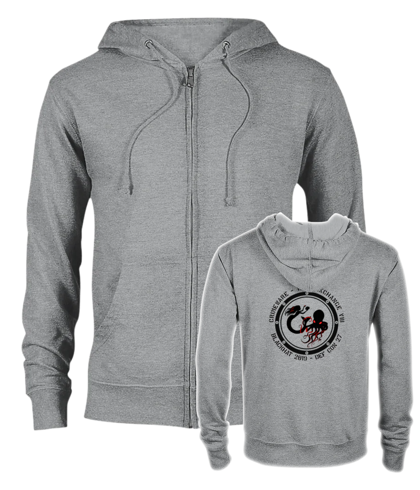 2022 Back Side Black Logo Zip Hoodie - Classic Unisex (CZ3599-2810-3090)