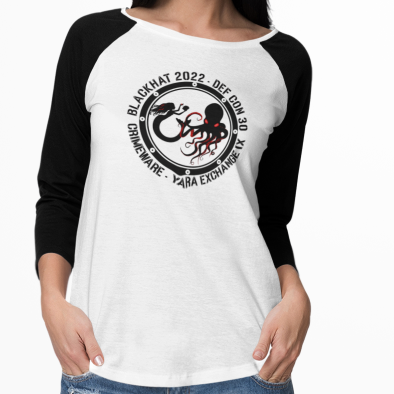 2022 Black Logo T-Shirt - 3/4 Sleeve Unisex Extra Soft (BC2118F-1529-1723)