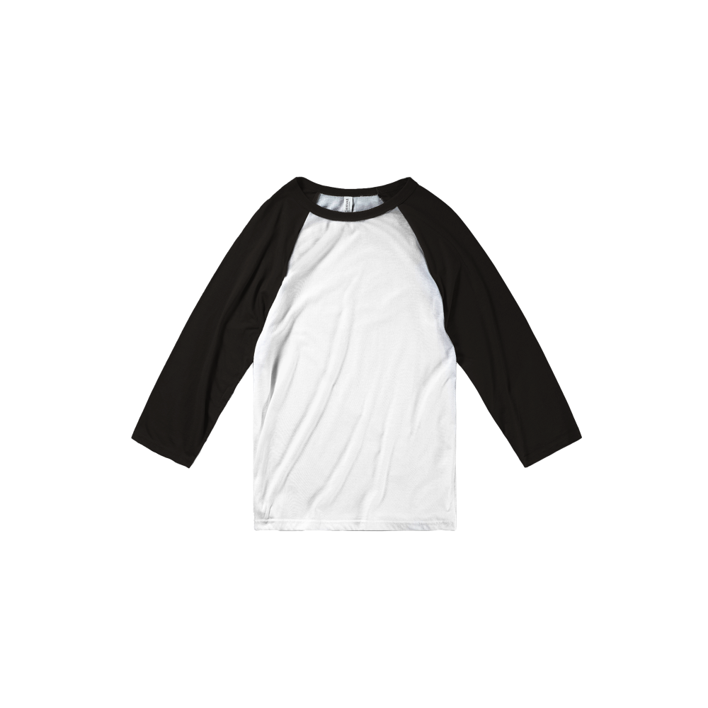 2022 Black Logo T-Shirt - 3/4 Sleeve Unisex Extra Soft (BC2118F-1529-1723)