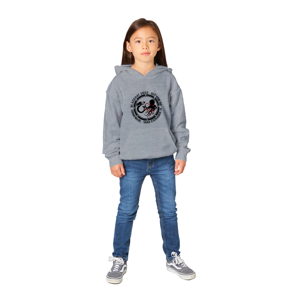 2022 Black Logo Pullover Hoodie - Basic Kids & Youth (G2399F-1777)