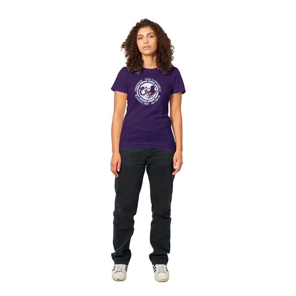2022 White Logo T-shirt - Women's Extra Soft (BC2022F-1243-1437)