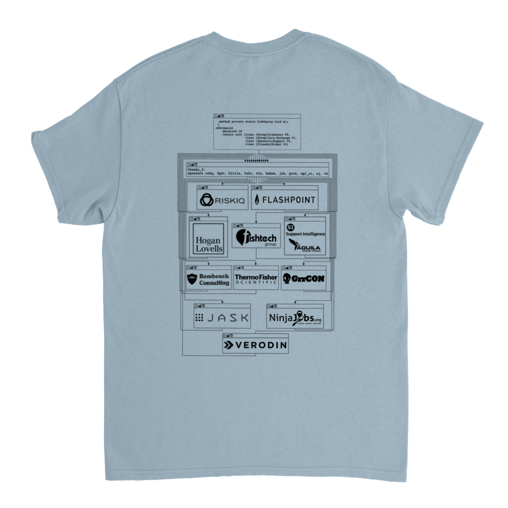 2019 Meetup T-shirt - Unisex Heavyweight Cotton (G1899F-838-1211)