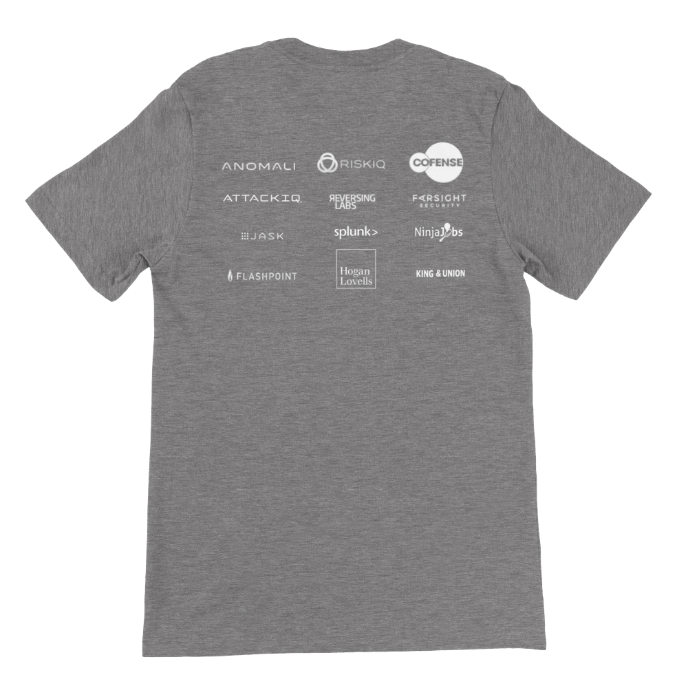 2018 Meetup T-Shirt - Unisex Extra Soft, Front+Back (BC2299FB-1804-1998)