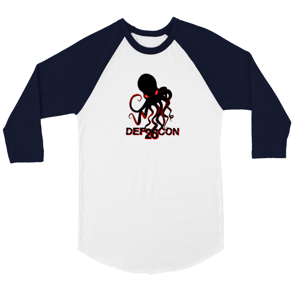 2018 DEFCON26 T-Shirt - 3/4 Sleeve Unisex Extra Soft (BC2118F-1529-1723)
