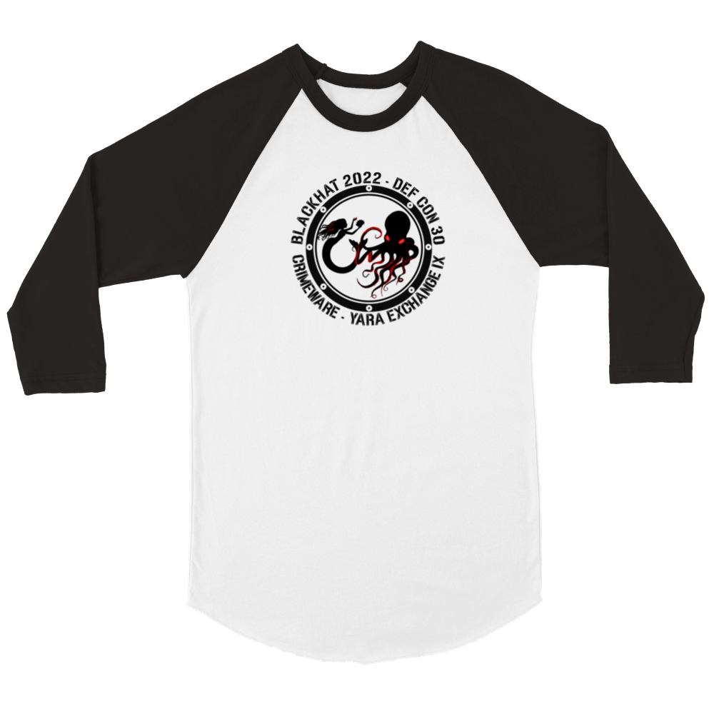 2022 Black Logo T-Shirt - 3/4 Sleeve Unisex Extra Soft (BC2118F-1529-1723)