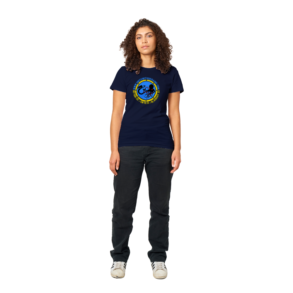 2022 Unite 🇺🇦 Ukraine T-shirt - Women's Extra Soft (BC2022F-1243-1437)