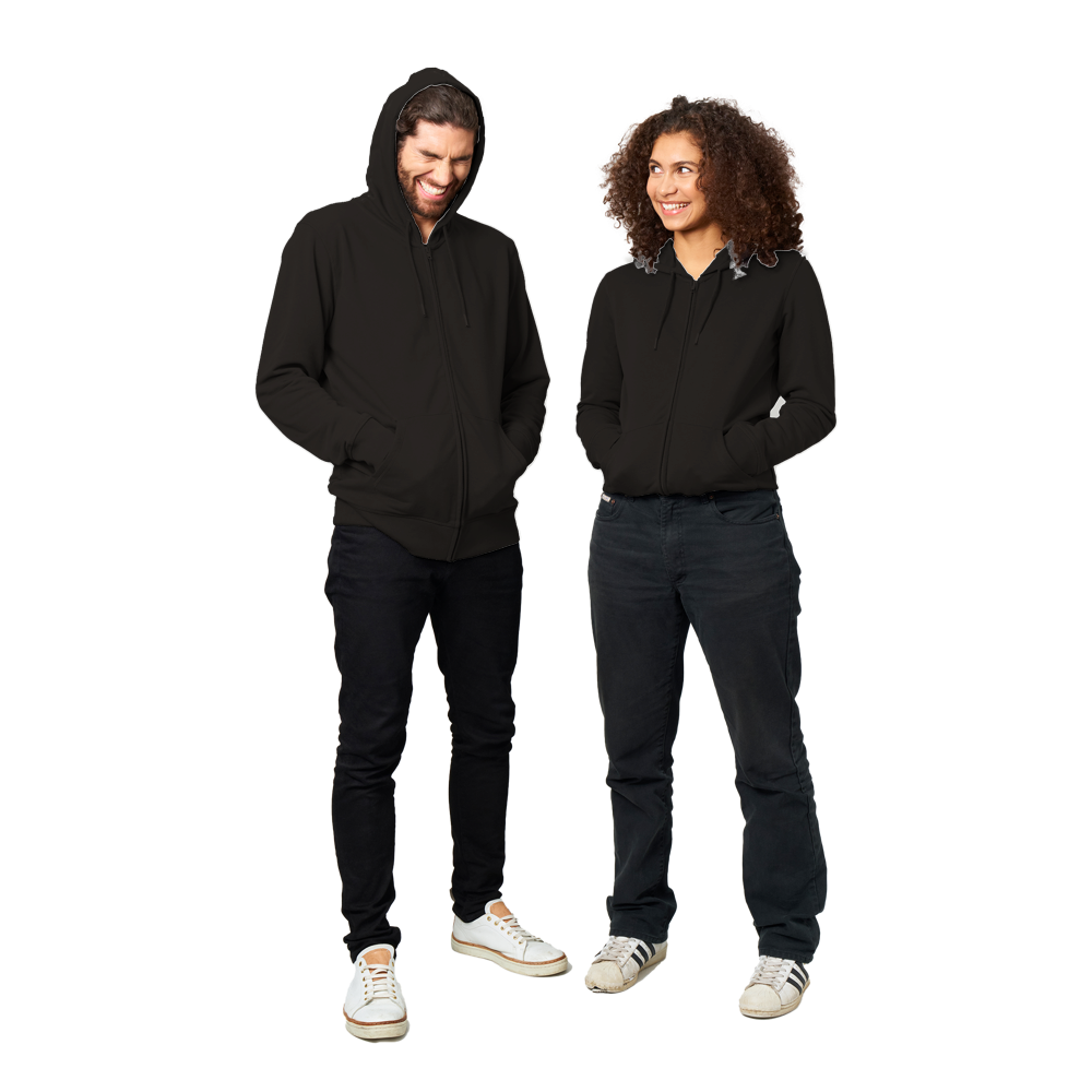 2022 White Logo Zip Hoodie - Unisex Organic (OR3999B-3832-3989)