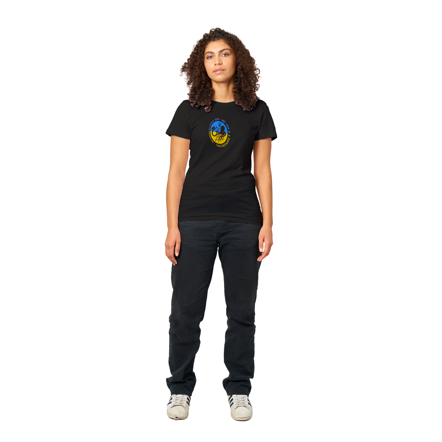 2023 Meetup 🇺🇦 Ukraine T-shirt - Women's Extra Soft  (BC2023F-1243-1437)