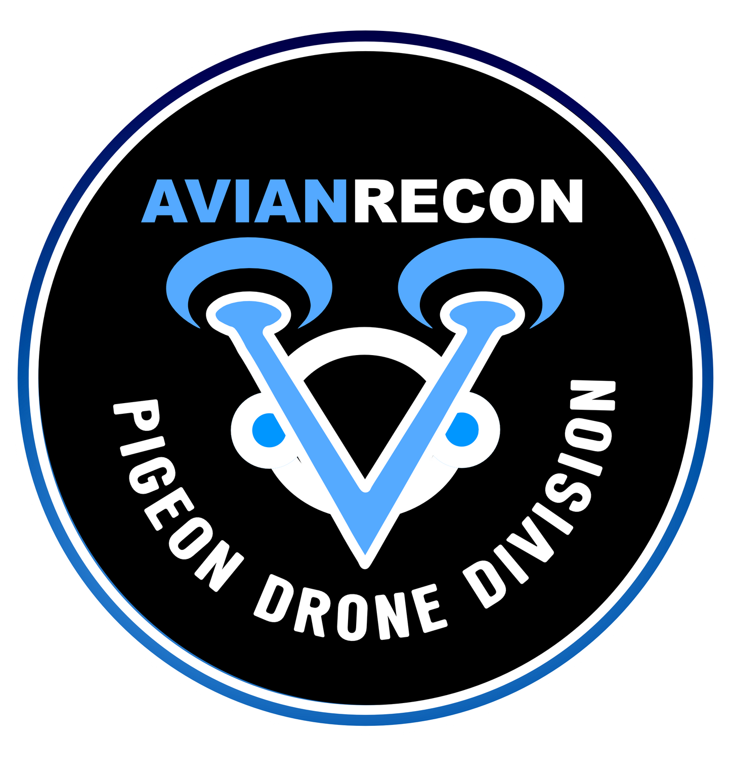 Sticker AVIANRECON Pigeon Drone Division - Vinyl 2.5"