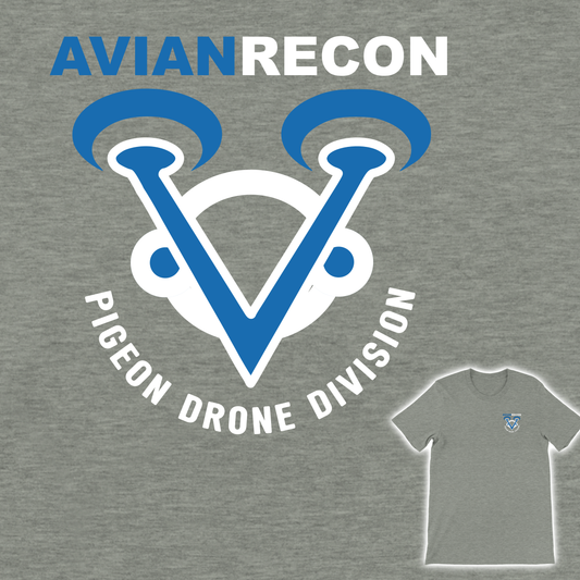 AVIAN RECON – Pigeon Drone Division Tee