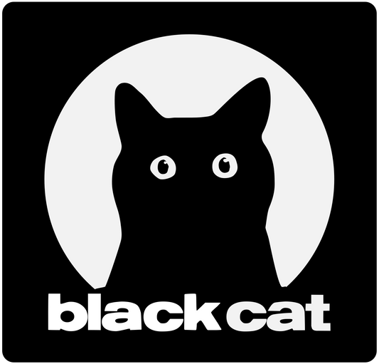 Sticker Blackcat Square 2.5" x 2.5" Vinyl