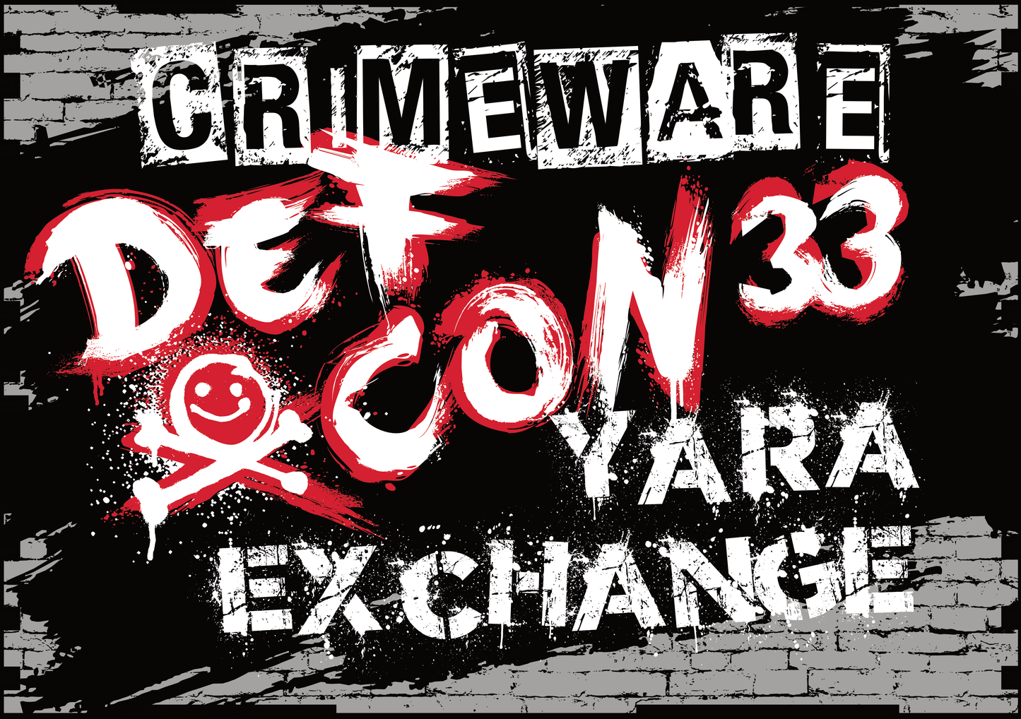 Sticker CW-YE 2025 Meetup Graffiti Rectangular Vinyl 3"x 2.1"