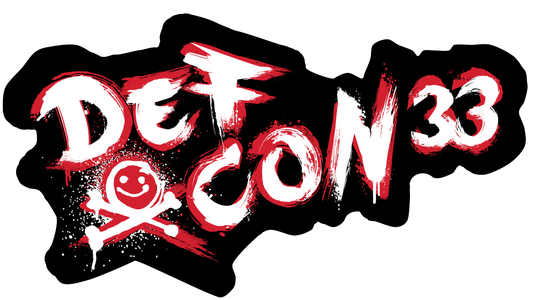 Sticker Defcon 33 Graffiti Die Cut Vinyl 3.4"x 1.8"