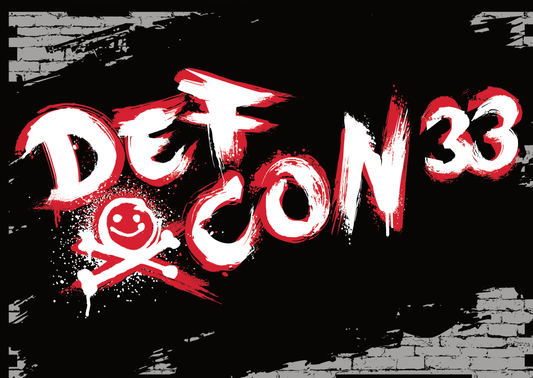 Sticker Defcon 33 Graffiti Rectangular Vinyl 3"x 2.1"