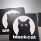 Sticker Blackcat Square 2.5" x 2.5" Vinyl