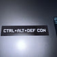 Sticker CTRL+ALT+DEF CON  4" x 0.9" Vinyl