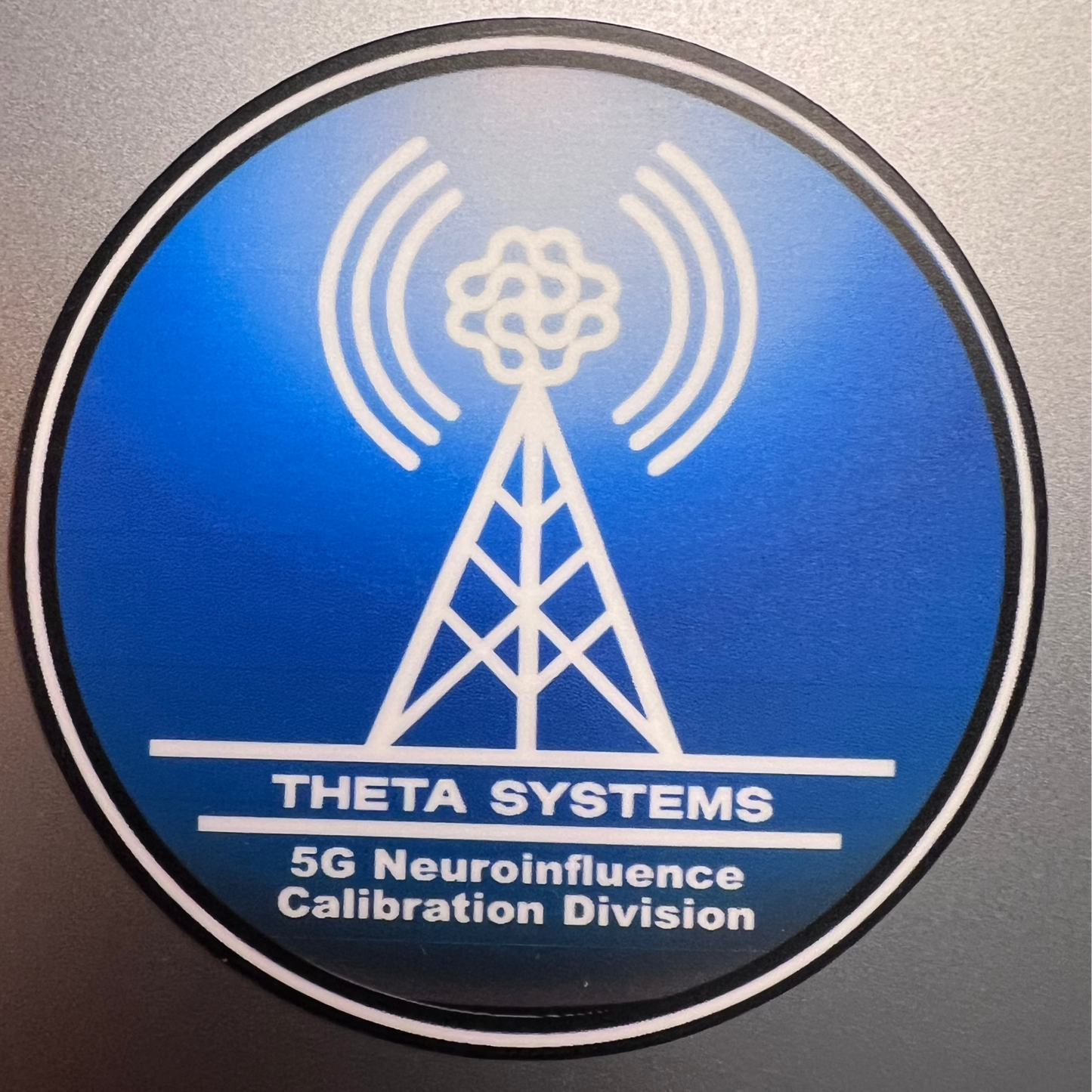 Sticker 5G WAVES THETA Round 2.5"