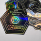 Sticker EMR Cyberwave Shield Scalar Ant-Hacker Seal 3"