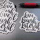 Sticker  Live, Laugh, Lateral Movement - 2.3" x 2.3"