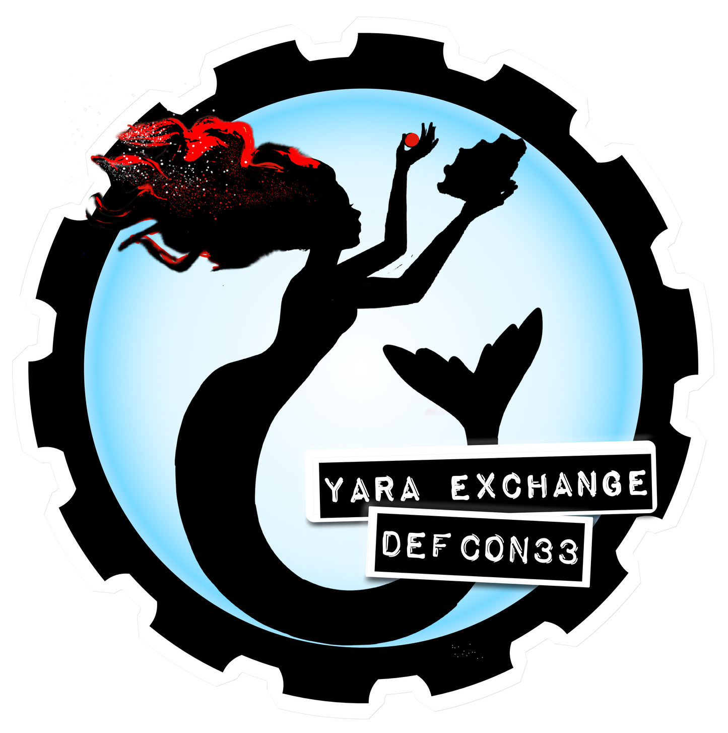 Sticker YE Die Cut Vinyl 2.8"