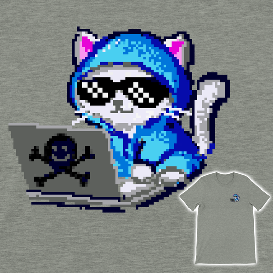 8-bit Script Kitty T-Shirt