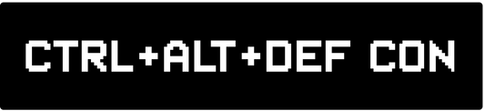 Sticker CTRL+ALT+DEF CON  4" x 0.9" Vinyl