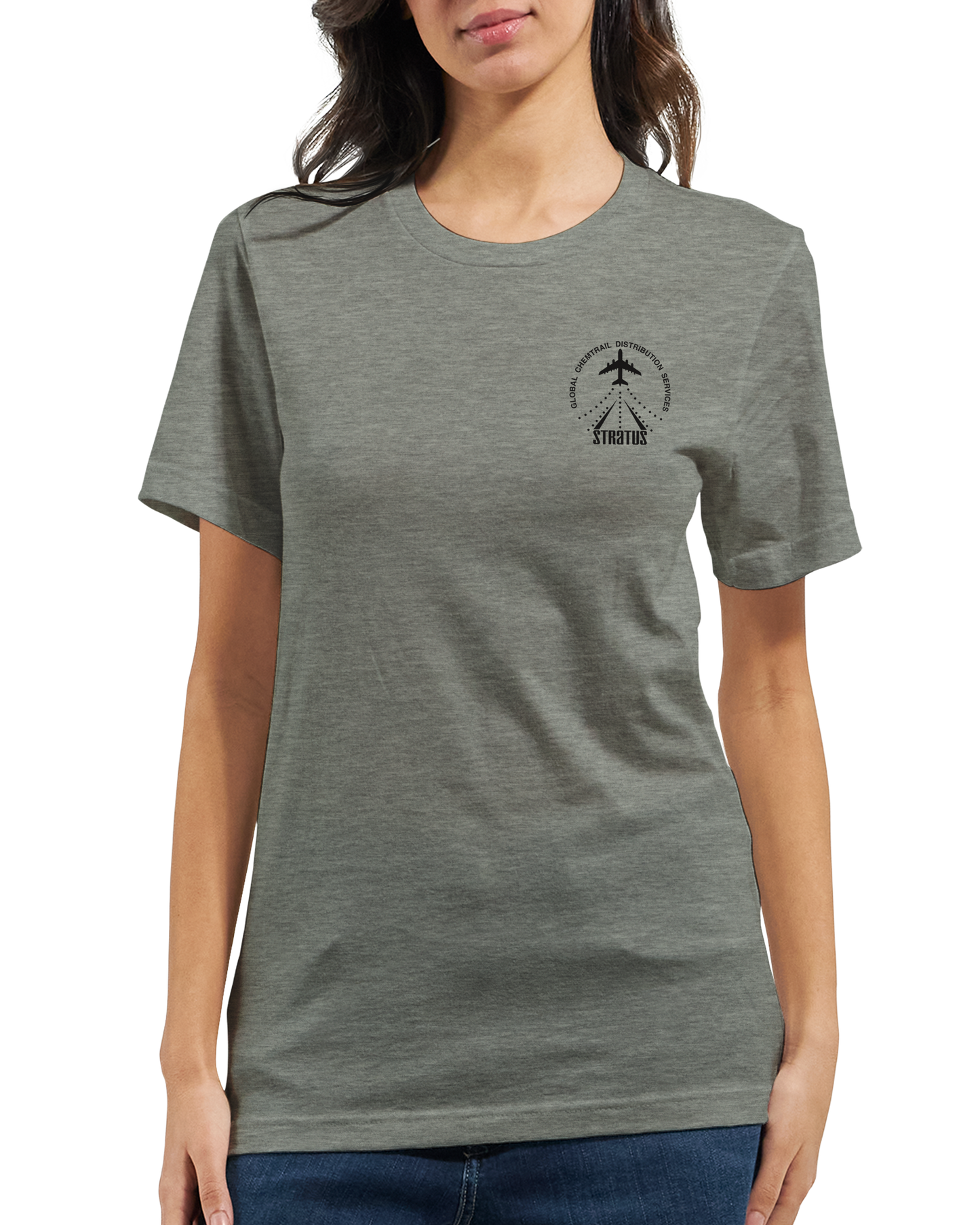 STRATUS GCDS (Global Chemtrail Distribution Services) Uniform T-Shirt + Sticker (U.S. Shipping)