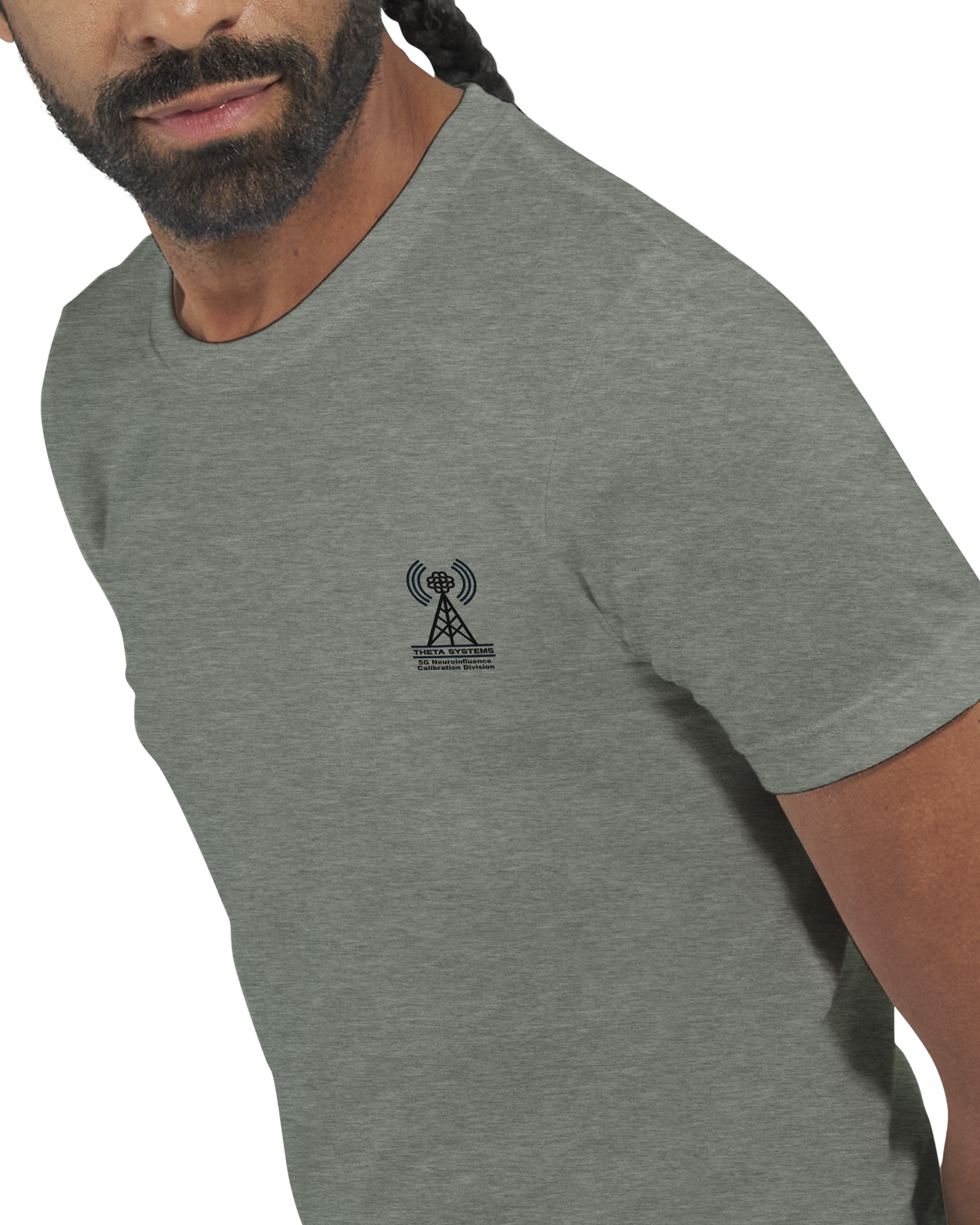 THETA System NCD (5G Neuroinfluence Calibration Division) Uniform T-Shirt + Sticker (U.S. Shipping)