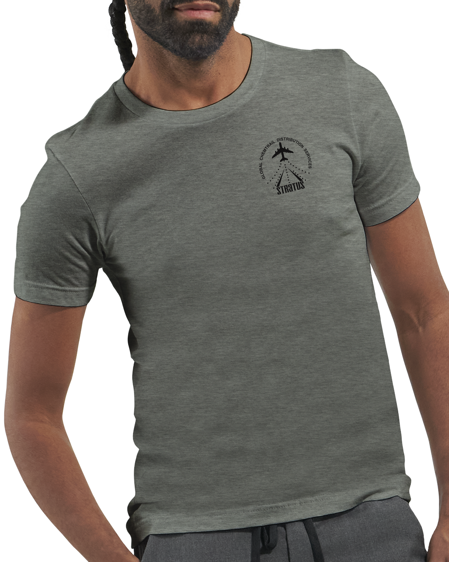 STRATUS GCDS (Global Chemtrail Distribution Services) Uniform T-Shirt + Sticker (U.S. Shipping)
