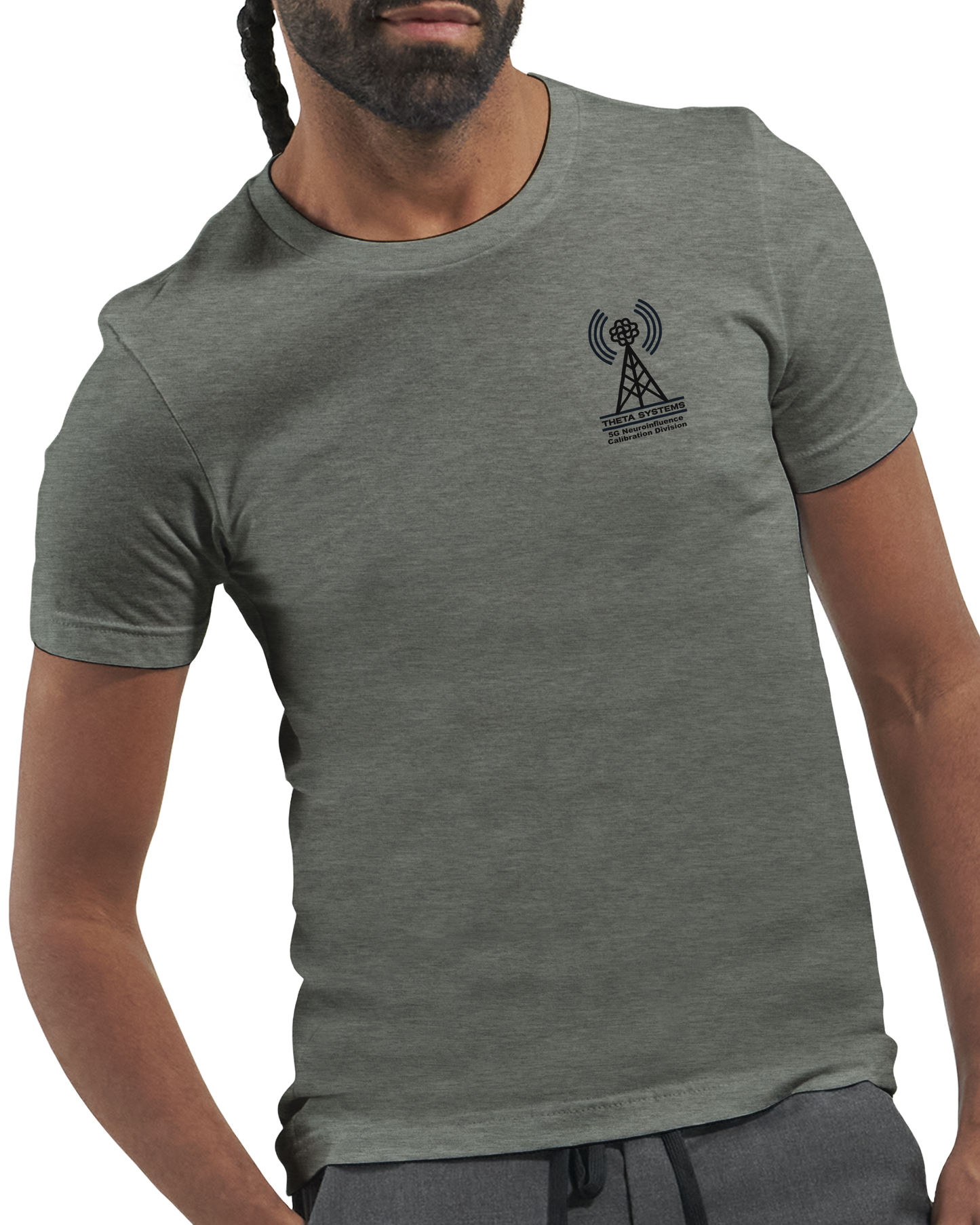 THETA System NCD (5G Neuroinfluence Calibration Division) Uniform T-Shirt + Sticker (U.S. Shipping)