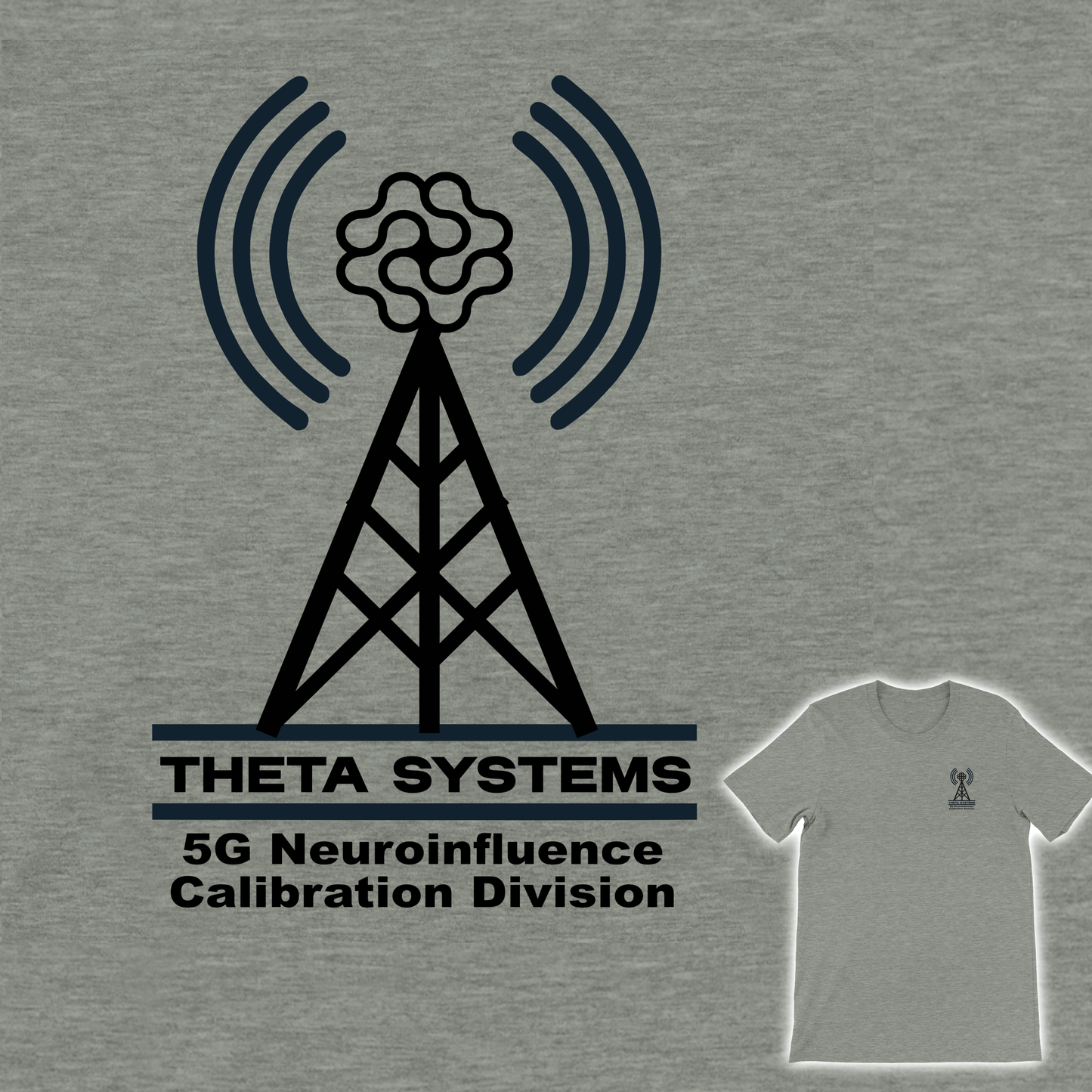 THETA Systems NCD (5G Neuroinfluence Calibration Division) Uniform T-Shirt
